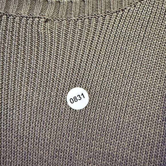 Lauren Ralph Lauren Cable-Knit Cotton-Blend Sweater in Olive Fern Size S - Picture 5 of 6